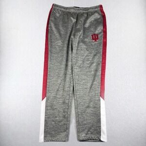 Indiana University IU Hoosiers Sweatpants Mens XL Gray Colosseum Joggers Stripe